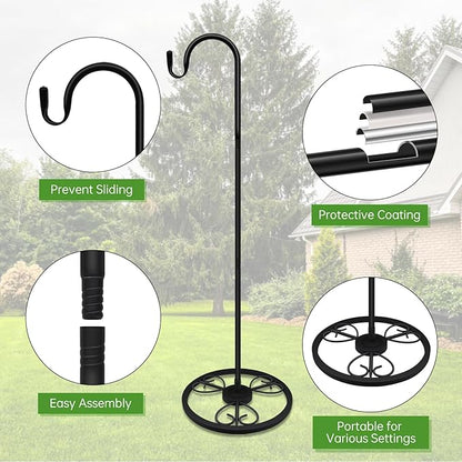 63" Shepherd's Hooks, Heavy-Duty Garden Stakes