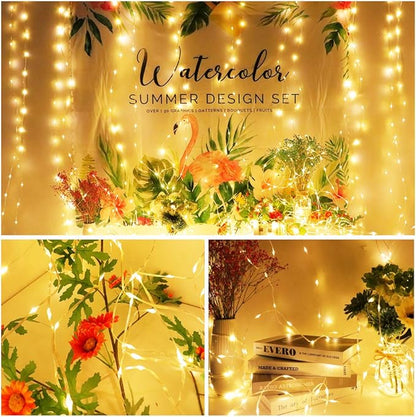 328ft LED Patio String Lights, Waterproof Outdoor