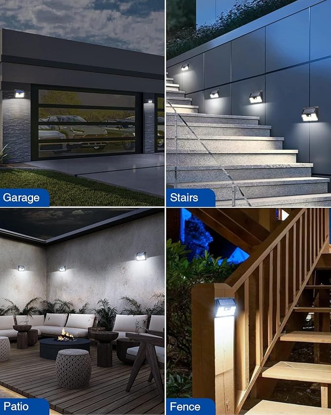 Peasur Solar Outdoor Lights [5 Pack/140LED], Motion Sensor Outdoor Light Ultra-Bright, Solar Powered Security Lights 3 Working Modes, Solar Lights Outdoor Waterproof for Outside Garden Yard (500LM)