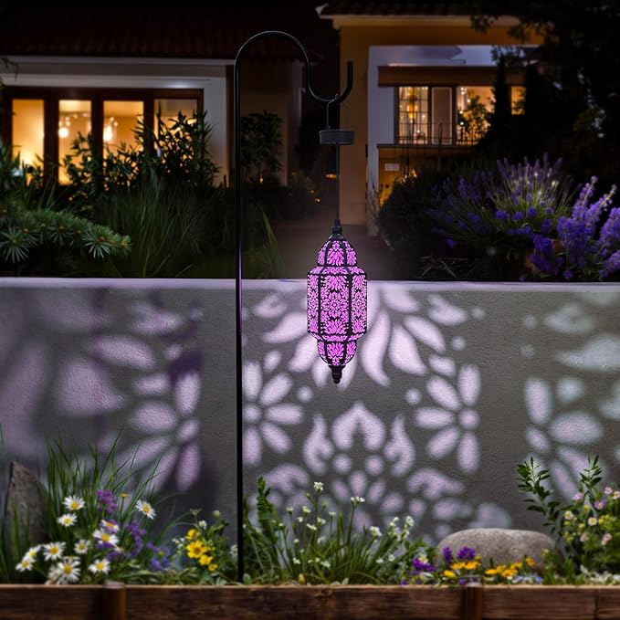 Moroccan Solar Pendant Light 2-Pack, Outdoor