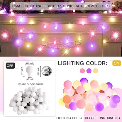 Christmas LED String Lights, Waterproof Timer Lights