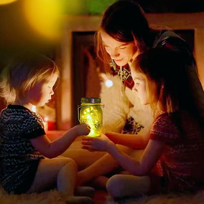 Solar Mason Jar Lights Lids, 10 Pack 30 LED Solar Fairy Lights for Regular Mouth Mason Jars, Outdoor Hanging Mason Jar Lights for Garden Yard Decor, Wedding Christmas Gifts (Jars Not Included)