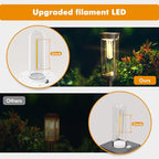 Solar Pathway Lights 4-Pack, Driveway LED