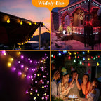 16ft RGB Outdoor Edison String Lights, Weatherproof