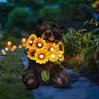 Bear Solar Lawn Figurine Light, Waterproof
