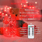 2-Pack 200 LED Christmas Twinkle Lights, 66ft Waterproof for Patio