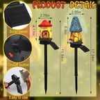 2-Pack Solar Landscape Lights for Driveway