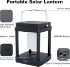 Courtyard Solar Lantern Set, Rustic Porch Lighting