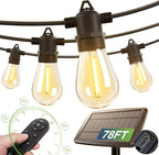 LED Patio String Lights, Waterproof Outdoor