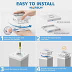 8-Pack Solar Post Cap Lights for Patio, LED