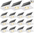 Sleek Solar Patio Lights 16-Pack, LED