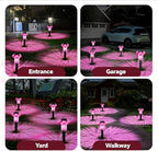 4-Pack Solar Pathway Lights, Waterproof LED Walkway Lights