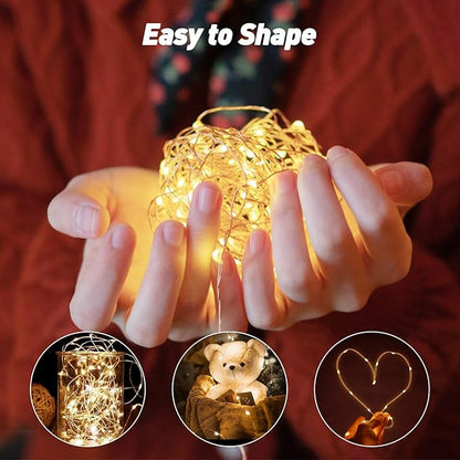 Christmas Patio String Lights 4-Pack, 80ft 240 LED Waterproof