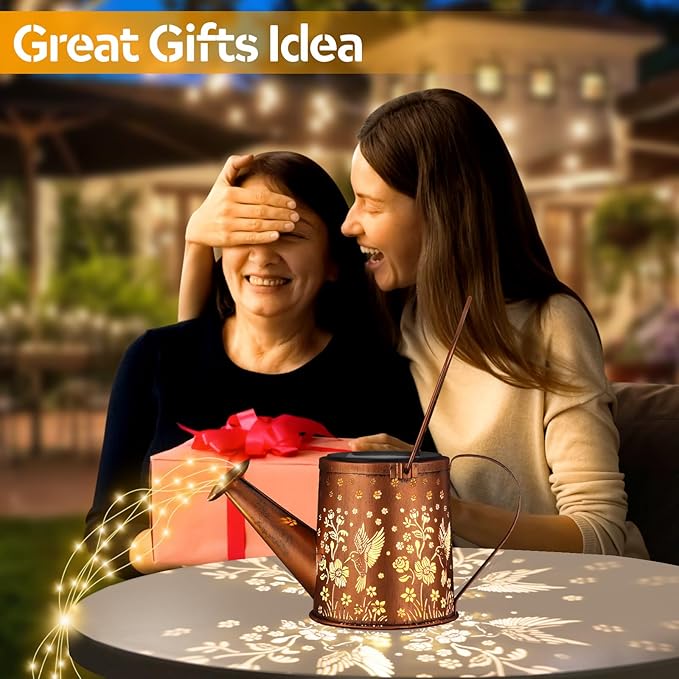 Charming Hummingbird Solar Lanterns for Backyard, Waterproof LED