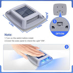 10-Pack Solar Gutter Lights, Blue Waterproof LED