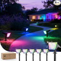 6-Pack 18 LED Solar Wall Spotlights, Waterproof