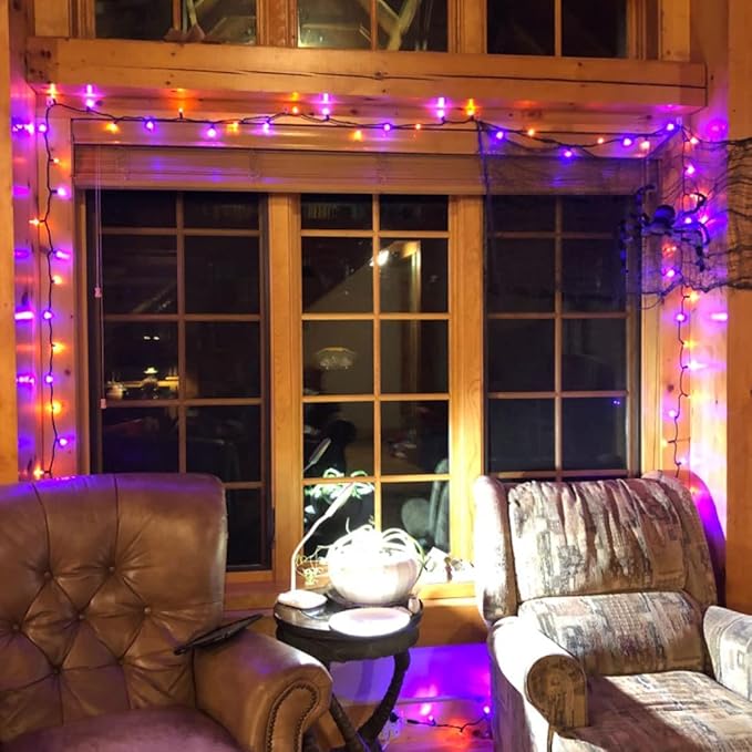 Halloween String Lights, 20ft 60 LED Waterproof Twinkle Lights