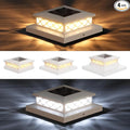 4-Pack Solar Post Cap Lights for Fence, LED