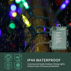 Battery Christmas Lights 2-Packft Multicolor 8-Mode