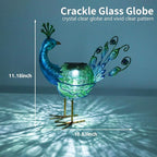 Peacock Solar Lanterns, Waterproof LED Garden Lights