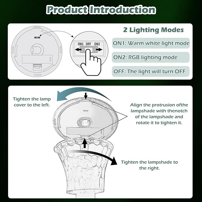Solar Garden Path Lights 12-Pack, IP67 Waterproof