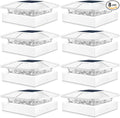 White Solar Fence Post Caps 8-Pack, Fence LED