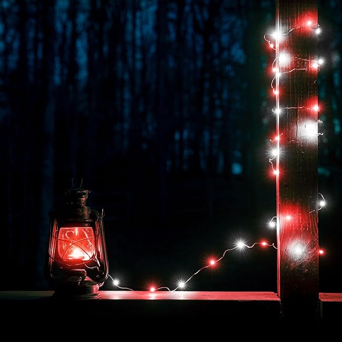 4-Pack Christmas String Lights, 20ft 60 LED Waterproof Twinkle Lights