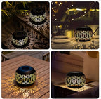 Rustic Peacock Solar Lanterns for Outdoor, Waterproof LED