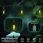 100 LED Christmas Twinkle Lights, 5ft Waterproof for Yard