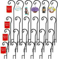 24-Pack 46" Shepherd's Hooks, Heavy-Duty Garden Stakes