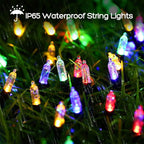 Multicolor Christmas Lights, 33ft LED 8-Mode