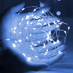 60 LED Christmas Twinkle Lights, 20ft Waterproof for Porch