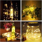 24-Pack 20 LED Christmas Twinkle Lights, Waterproof for Porch
