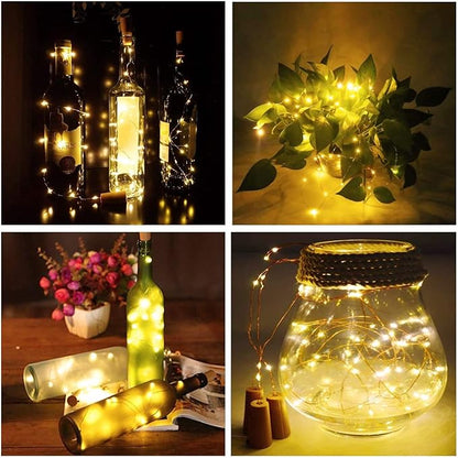 24-Pack 20 LED Christmas Twinkle Lights, Waterproof for Porch