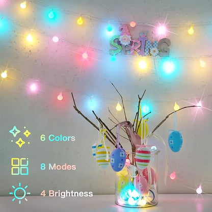 Outdoor String Lights, 33ft Waterproof LED