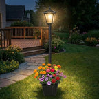 Outdoor Post Lighting Fixture, Warm White Weatherproof Post Light