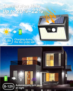Sleek Solar Yard Lights 10-Pack, Motion Sensor LED
