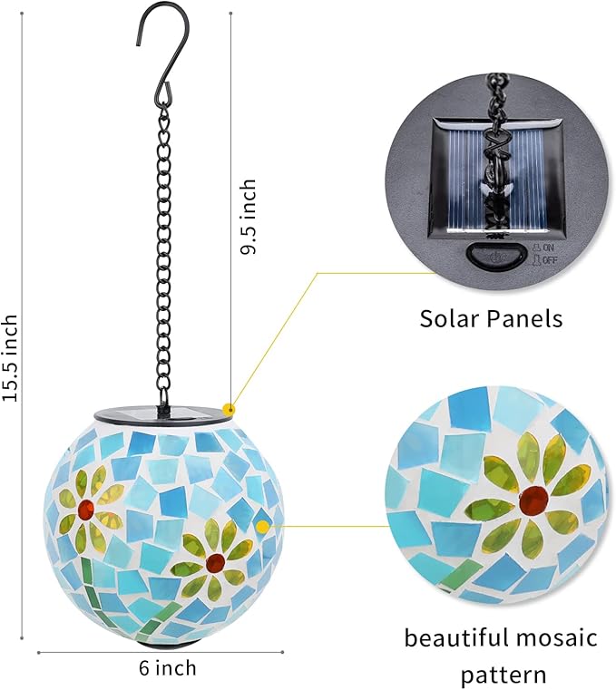 Solar Pathway Lights, Waterproof LED Garden Lights