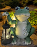 Frog Solar Lawn Figurine Light, Waterproof