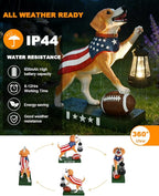 Solar Dog Statue Light, Yard Decor