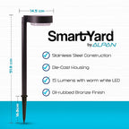 Warm White Solar Pathway Lights 4-Pack, Walkway LED