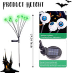 Green Solar Pathway Lights 2-Pack, Yard LED