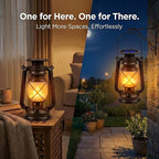 2-Pack Garden Solar Garden Lanterns, Elegant Waterproof LED