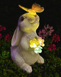 Solar Rabbit Statue Light, Yard Decor