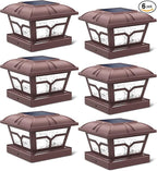 Solar Yard Path Lights 6-Pack, Waterproof