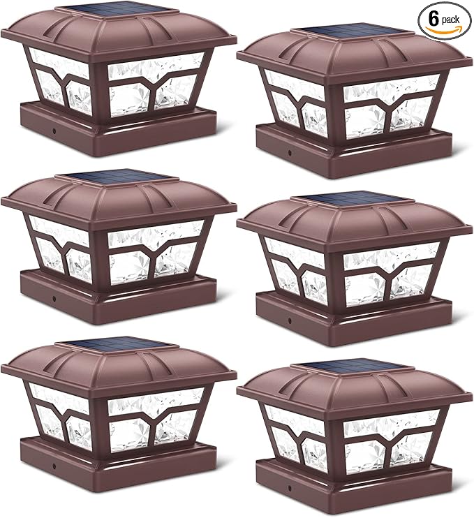Solar Yard Path Lights 6-Pack, Waterproof