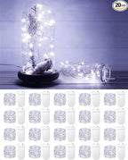 Christmas Yard String Lights 20-Pack, 3ft 20 LED Waterproof