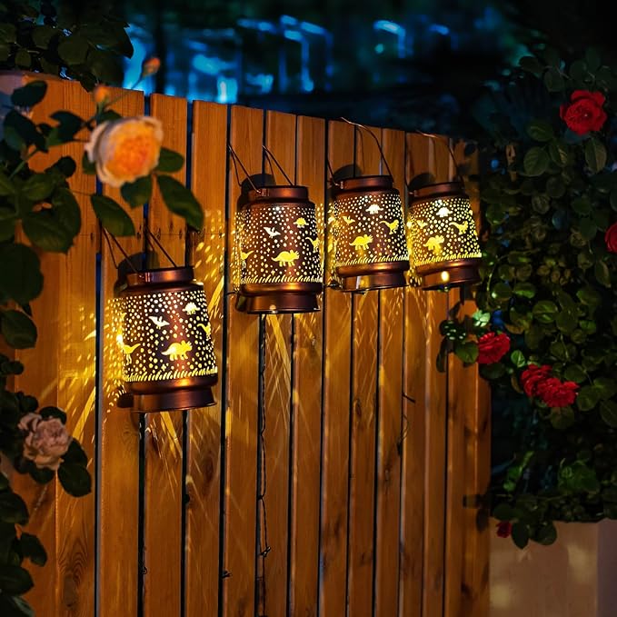 Courtyard Solar Lanterns, Waterproof LED Yard Lights