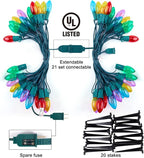 20 LED Christmas Twinkle Lights, Waterproof for Backyard