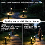 2-Pack Solar Pathway Lights, IP65 Waterproof LED Garden Lights